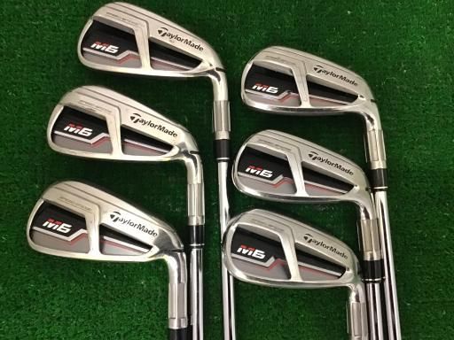 中古】 テーラーメイド M6 6S アイアンセット IR RE-AX 85 STEEL