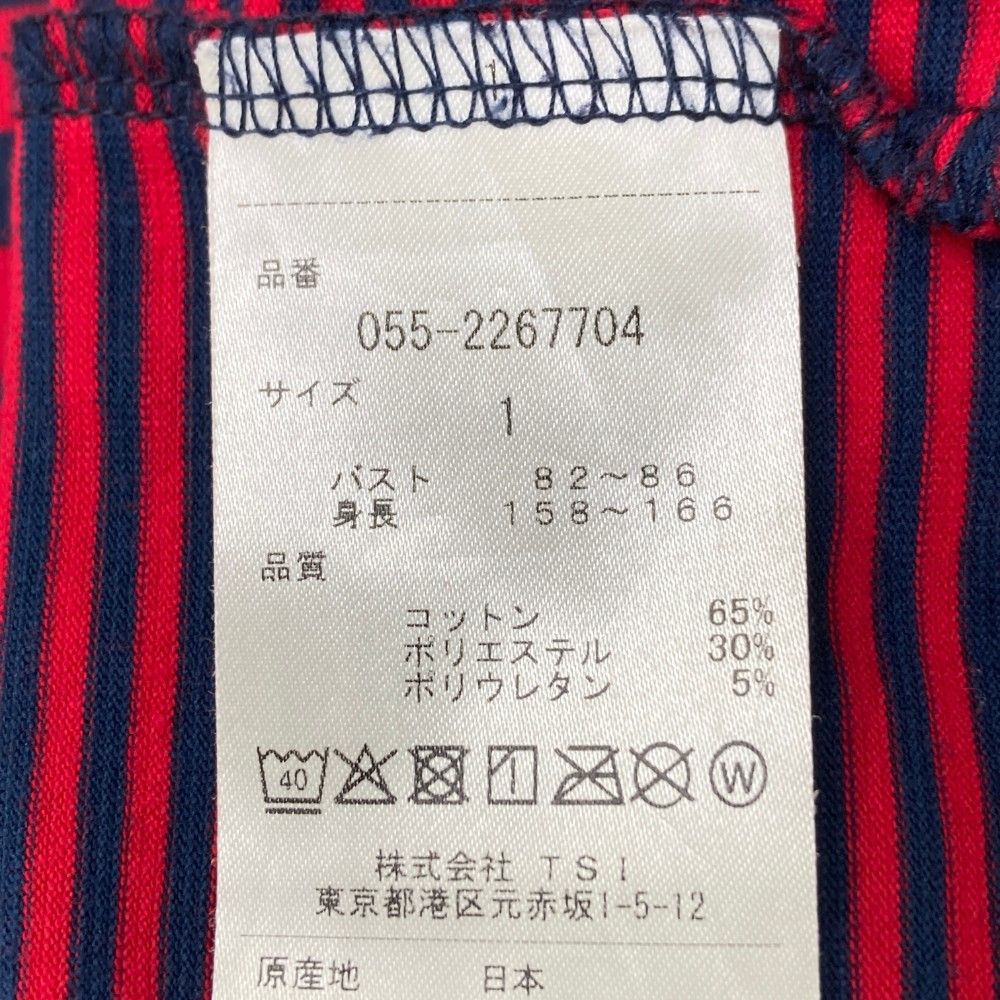 サイズ：1 PEARLY GATES パーリーゲイツ モックネック 半袖Tシャツ