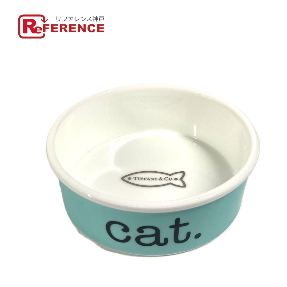 TIFFANY&Co. ティファニー お皿 ペットボウル 餌皿 陶器 ブルー