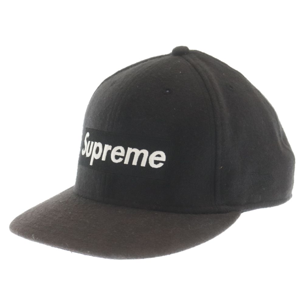 SUPREME (シュプリーム) 10AW × NEW ERA × Woolrich Box Logo New Era Cap × ニューエラ ×  ウールリッチ 6パネル ベースボールキャップ ブラック - メルカリ