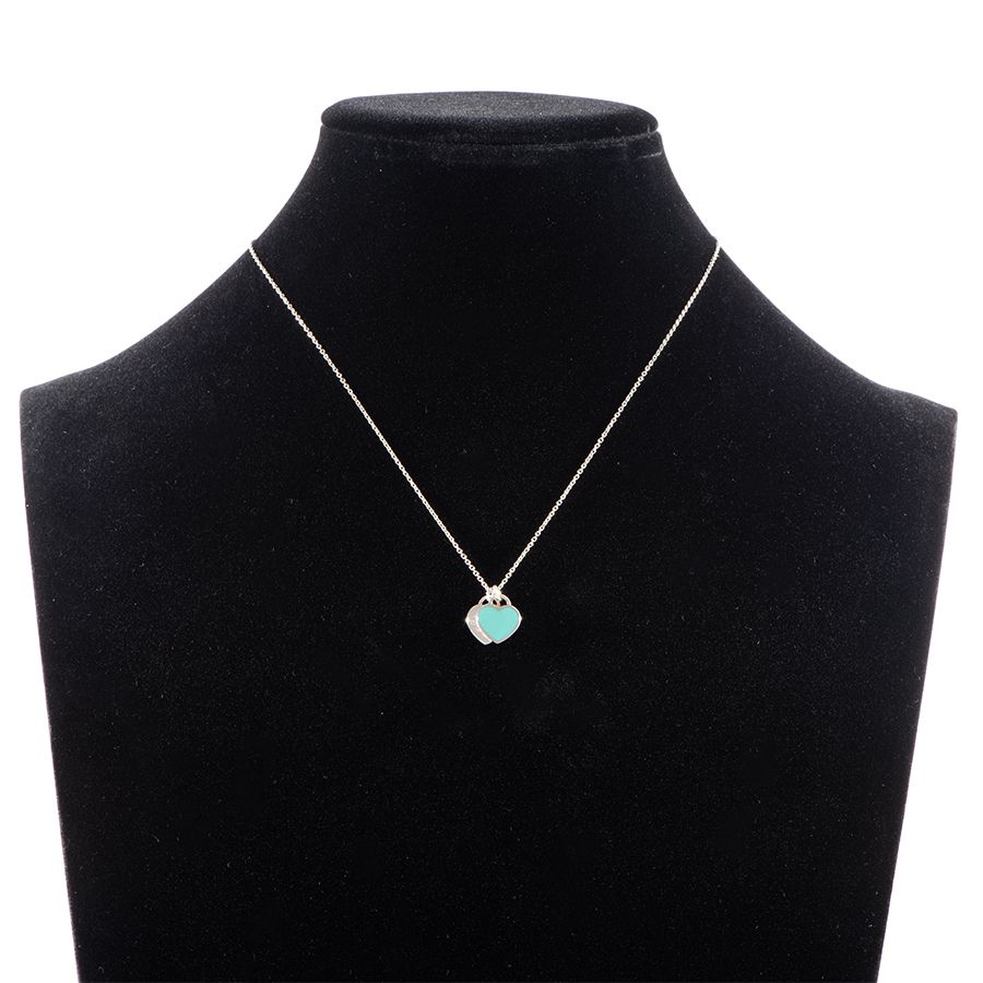 ティファニー ブルー リターントゥ ダブル ハートタグ ペンダント ネックレス リターン トゥ ティファニー™ ティファニー ブルー ダブル