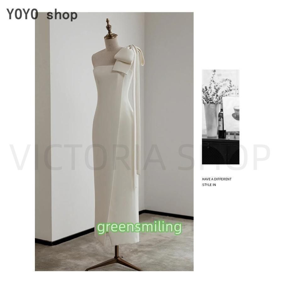 スリット ワンショルダー