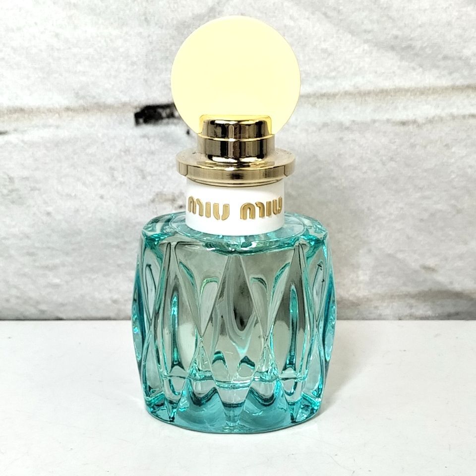 C 29 【 miu miu 】 50ml ほぼ満タン L'Eau Bleue ミュウミュウ ローブルー EDP オードパルファム SP スプレー 香水 フレグランス