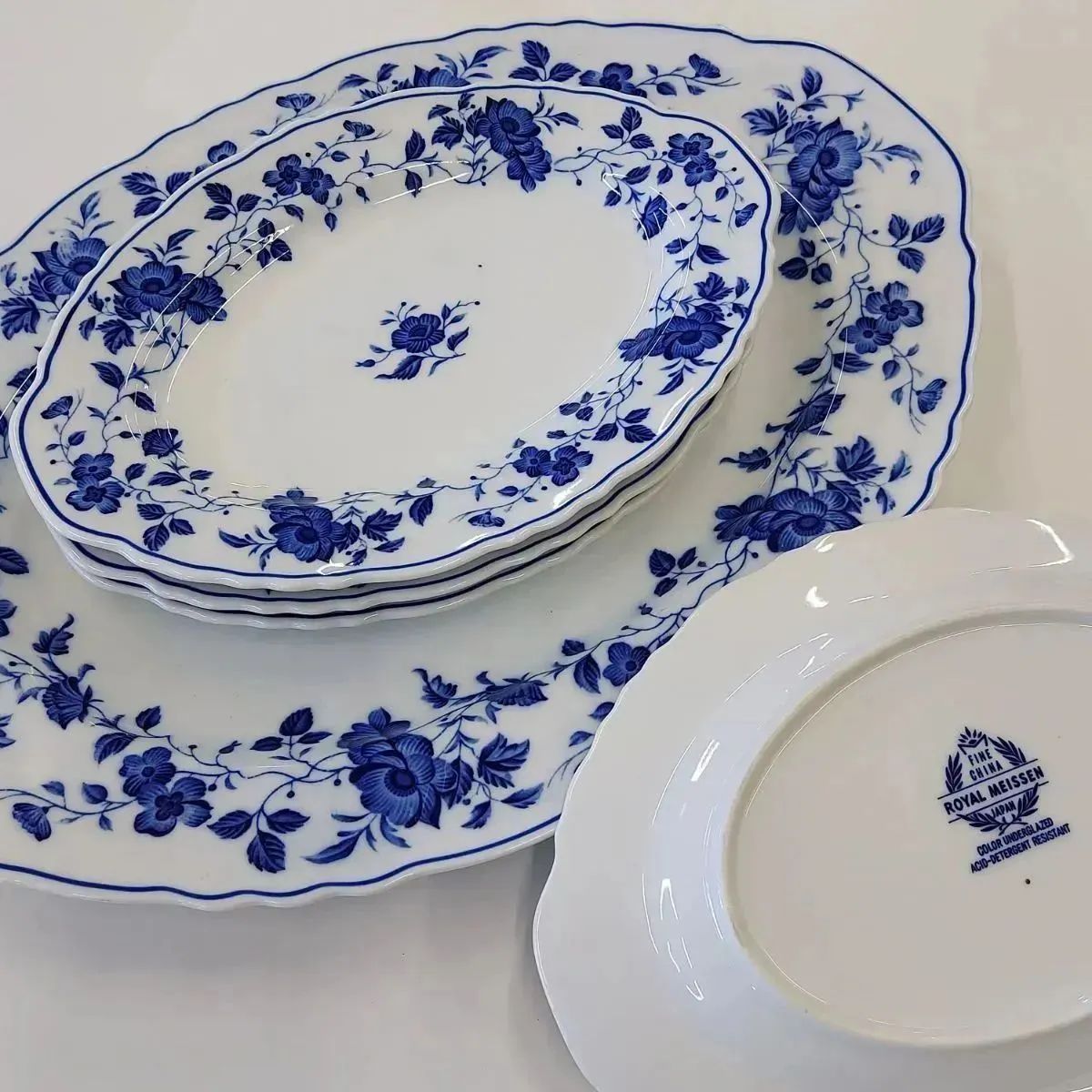 極美品 Meissen マイセン ピンクローズ グレイビーボート ソース F7