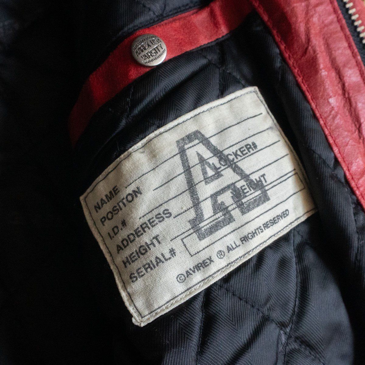 美品】AVIREX【ゴーラーズ レザー ジャケット】S アヴィレックス