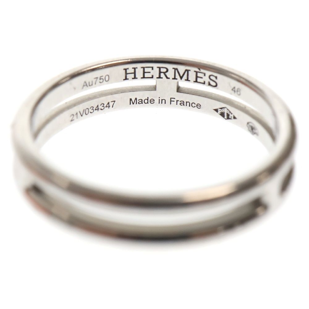 HERMES (エルメス) K18WG アリアンヌ ウェディング リング