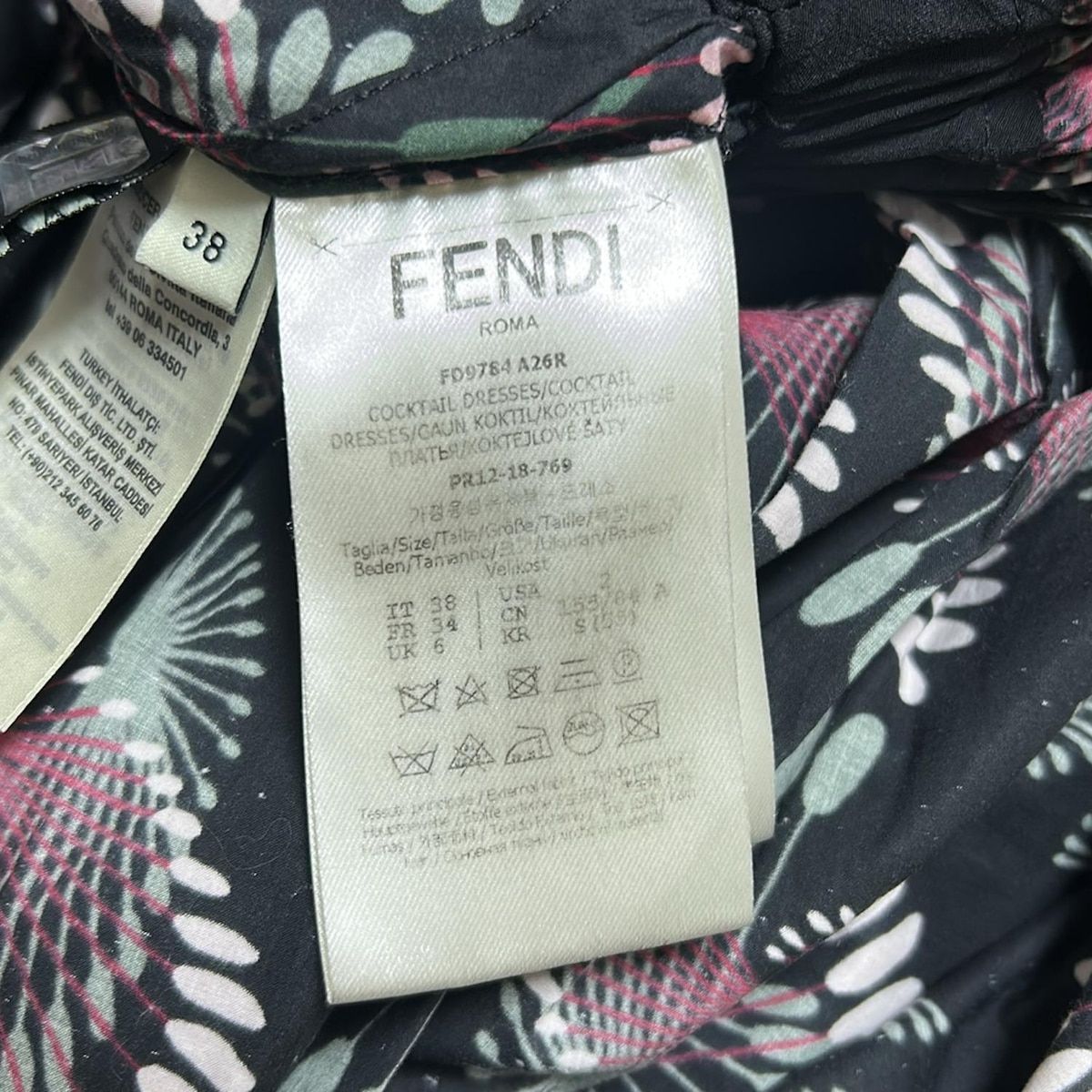 FENDI(フェンディ) ワンピース サイズ38 S レディース - 黒