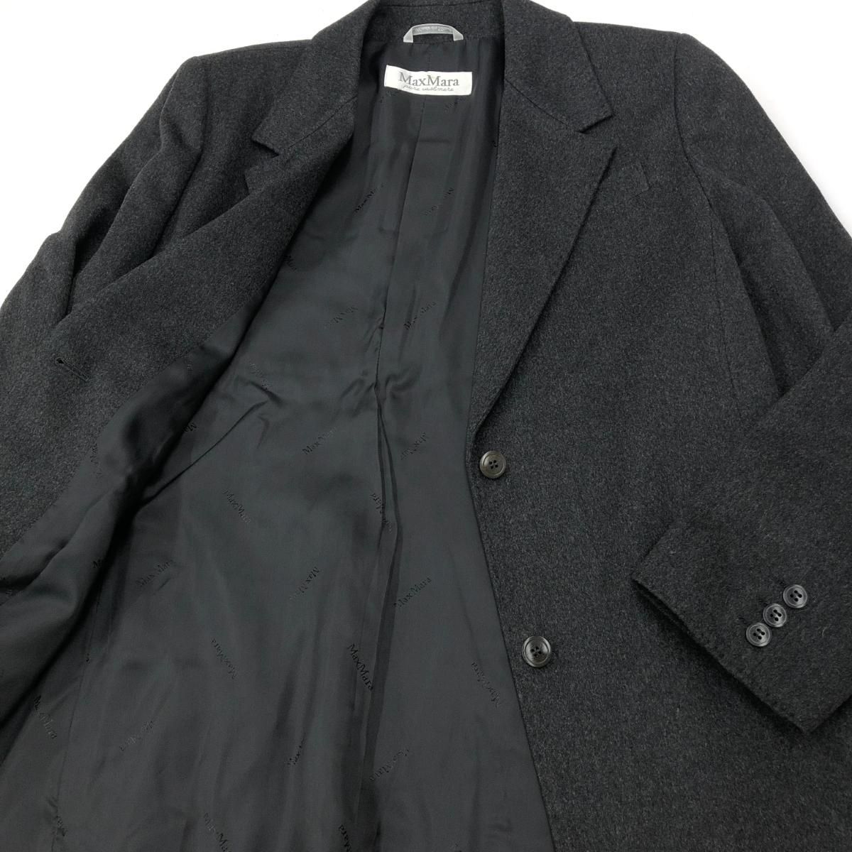 極美品 Max Mara カシミヤ混合 ベルト ジャケット　サイズ38 良品 Max Mara マックスマーラ ウール カシミヤブレンド