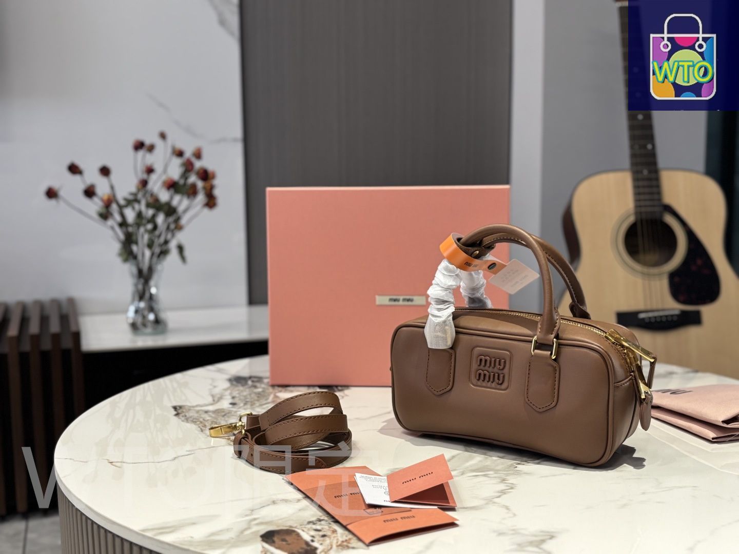 MIU MIU - ｻﾏｰｾｰﾙ開催中❗️プロフ確認❗️miumiu ボーリングバッグ  ダークブラウン ブラック レザー ボー バッグ | Miu Miu