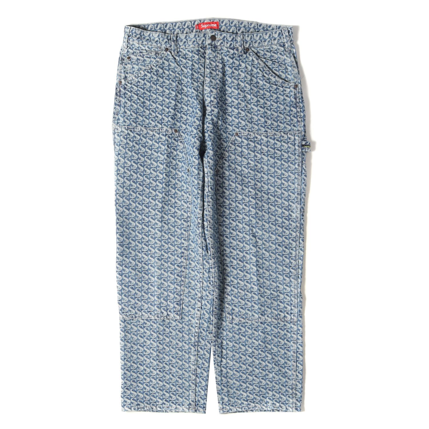 Supreme Monogram Double Knee パンツ Supreme Monogram Double Knee Denim Painter Pant (FW21) - $178