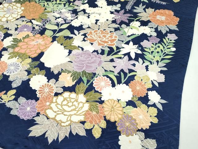 ゴージャス！凄い！♥極美品♥インスタ映え♥百花繚乱♥極彩刺繍高級振袖・袋帯セット 平和屋本店□極上 振袖 駒刺繍 草花文 金彩 逸品 CZAA2485s5
