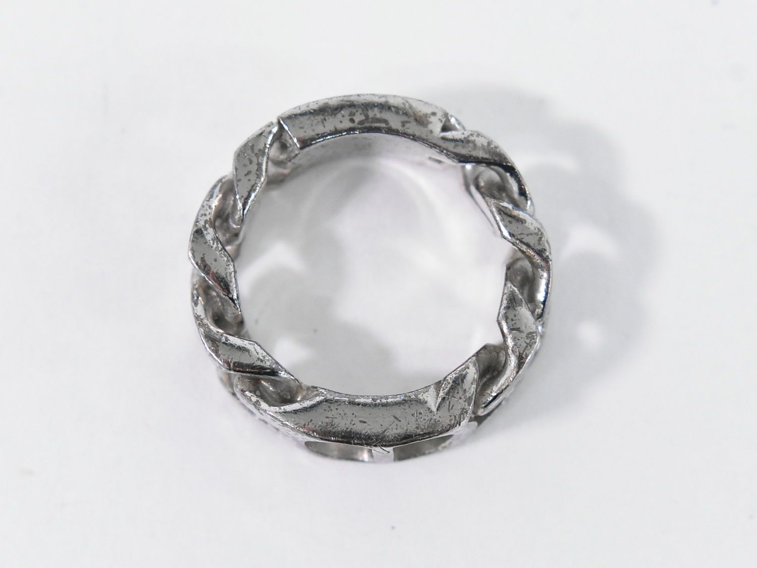 本物 ディオール DIOR CD アイコン リング 指輪 M 20号 925 シルバー  