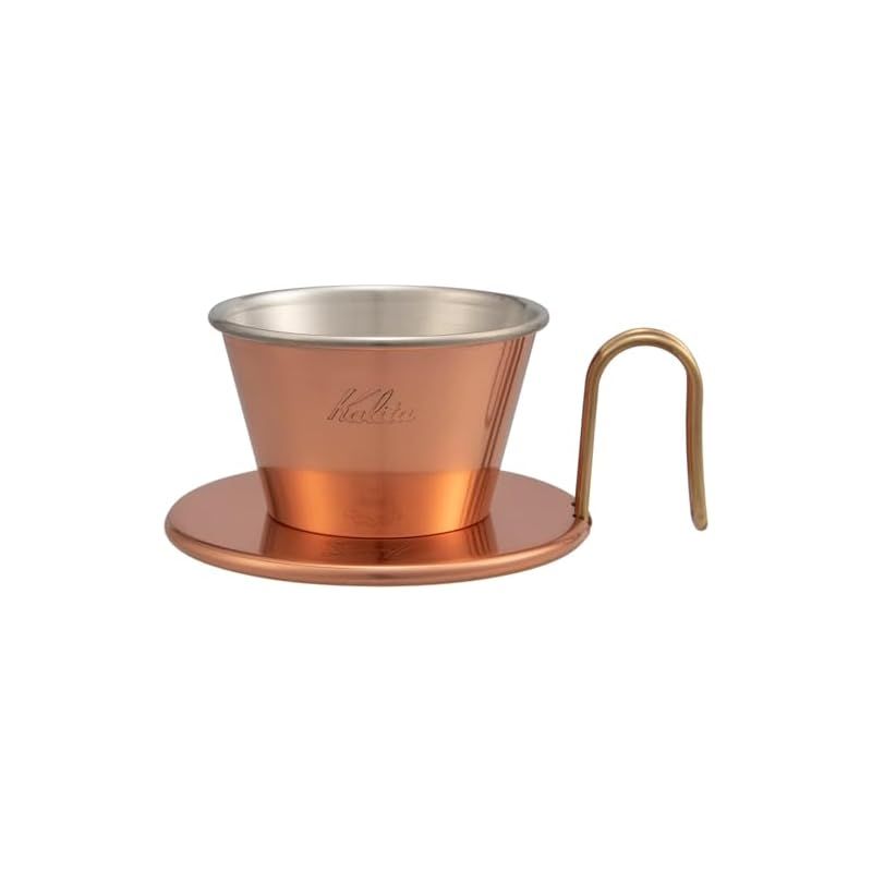 カリタ Kalita 熱伝導率が高い 銅製 コーヒー ドリッパー ウェーブシリーズ 燕職人手作り 1~2人用 WDC-155 日本製 ドリップ 器具 04105 一人用 二人用 1杯用 2杯用 おしゃれ キャンプ アウトドア 喫茶店 アンティーク 結婚 1