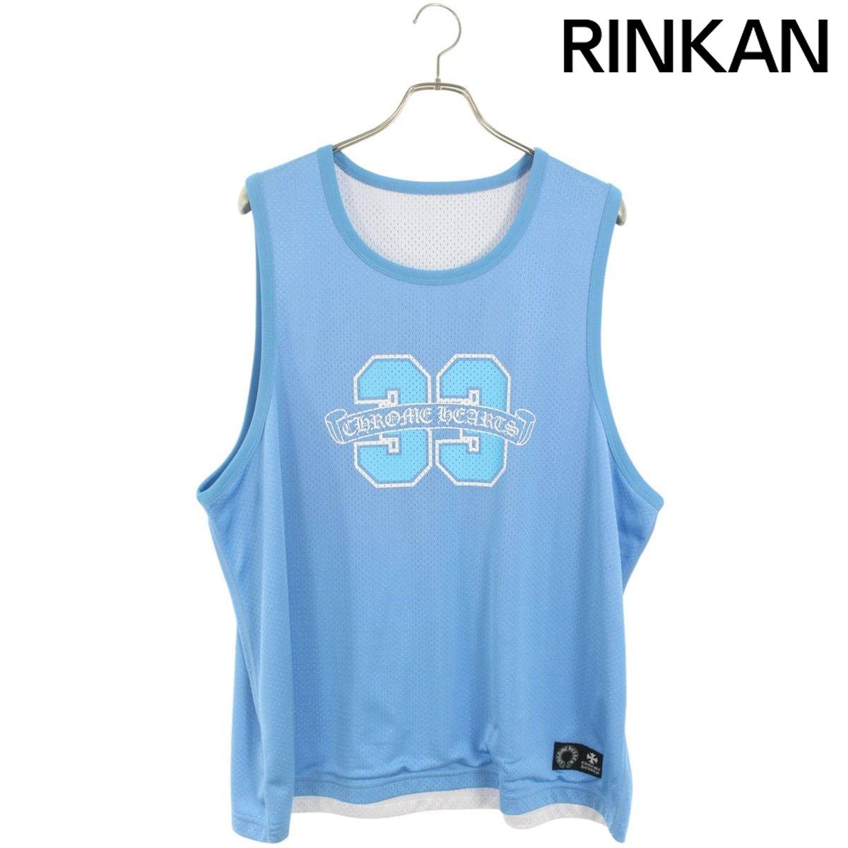 【新品】クロムハーツ★メッシュタンクトップ★XLサイズ★リバーシブル クロムハーツ MESH WARM UP JERSEY リバーシブルCHロゴプリント