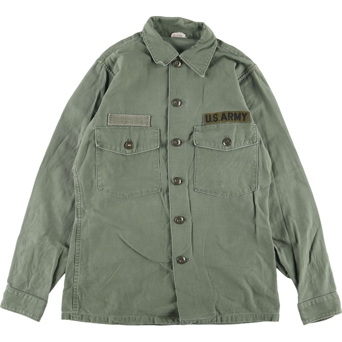 古着 米軍実品 U.S.ARMY ミリタリー ユーティリティシャツ USA製 メンズS ヴィンテージ/eaa337645