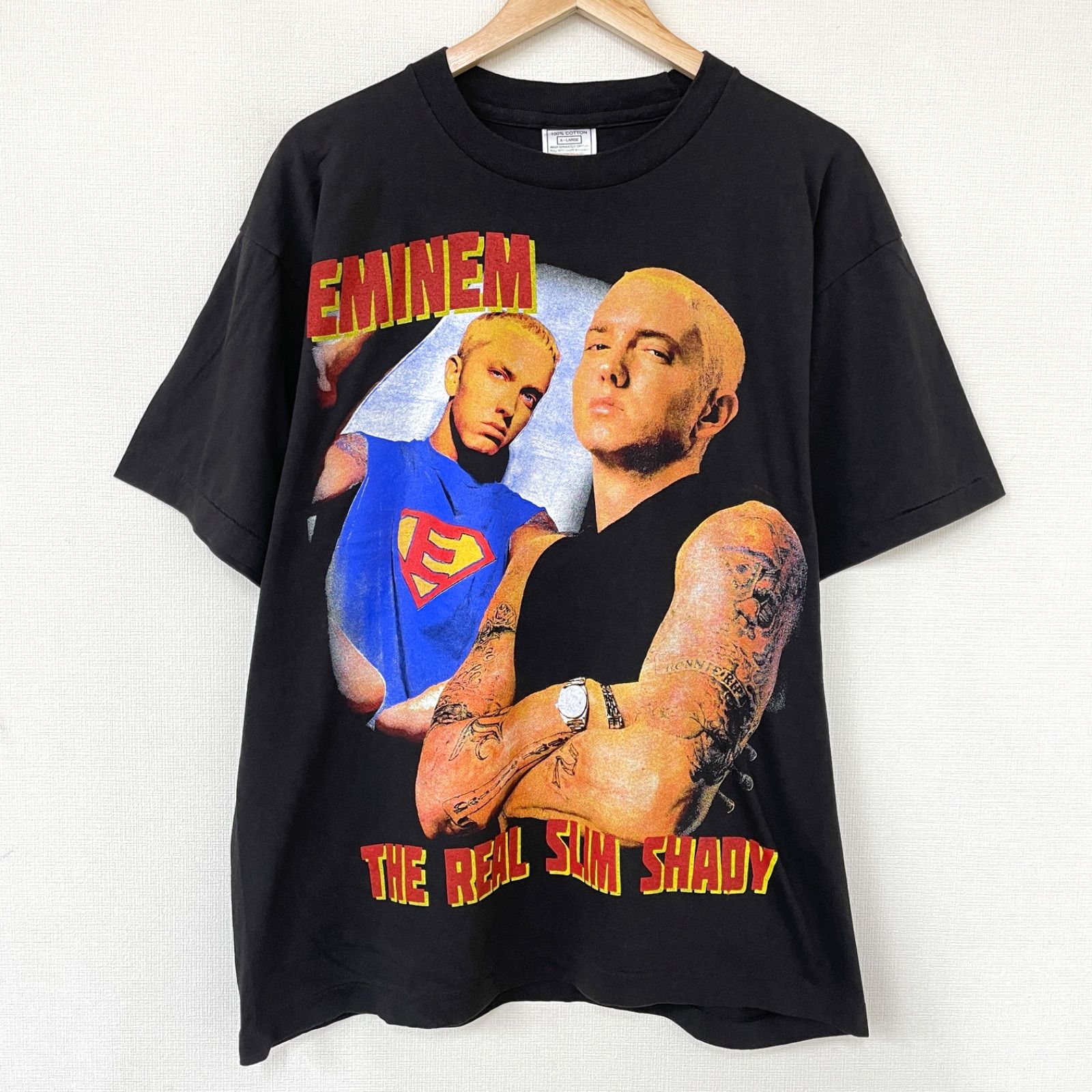 新品 Eminem エミネム 両面プリント Tシャツ 半袖 XL 黒 ラップT