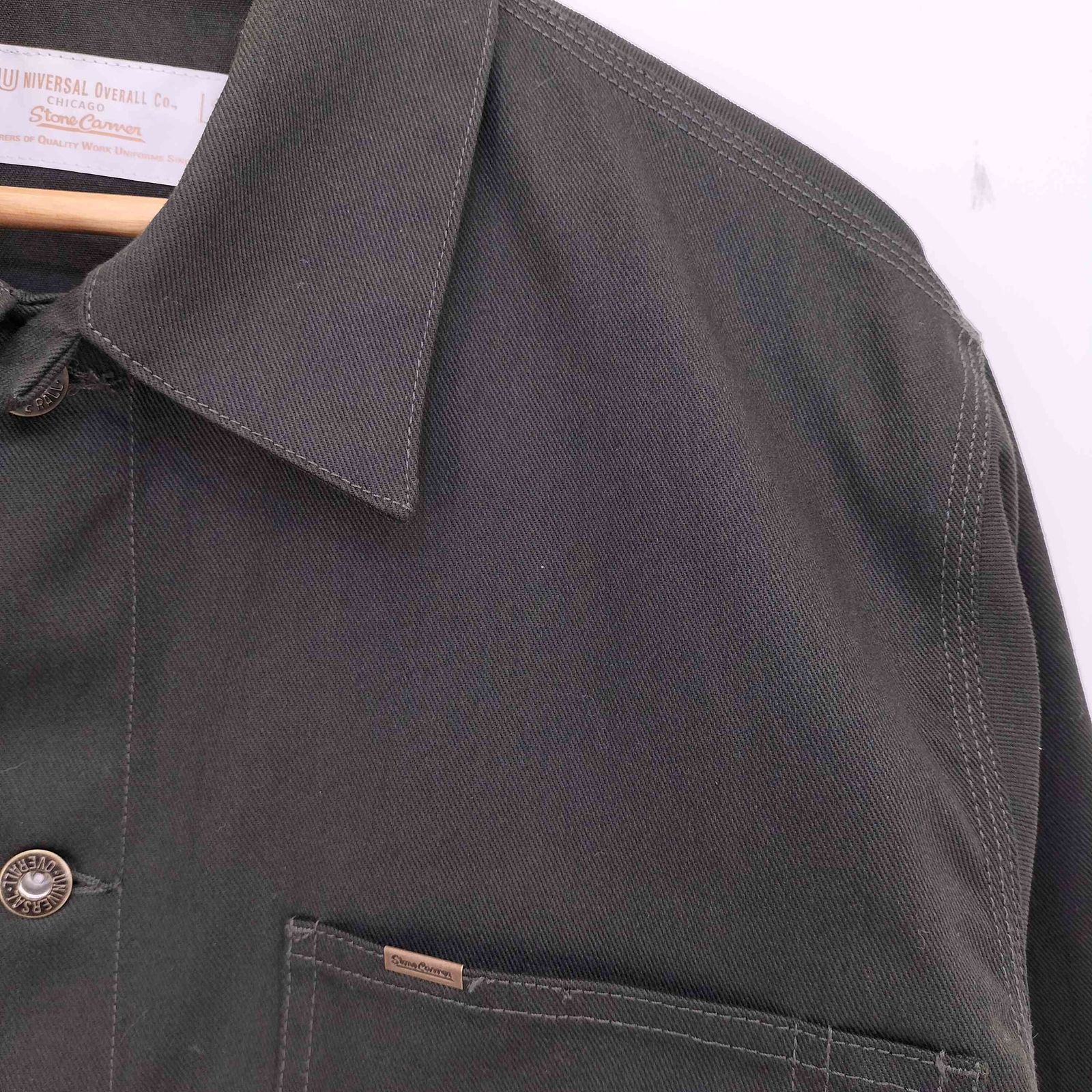 everyone soft denim coverall jacket 前橋 M everyone soft denim