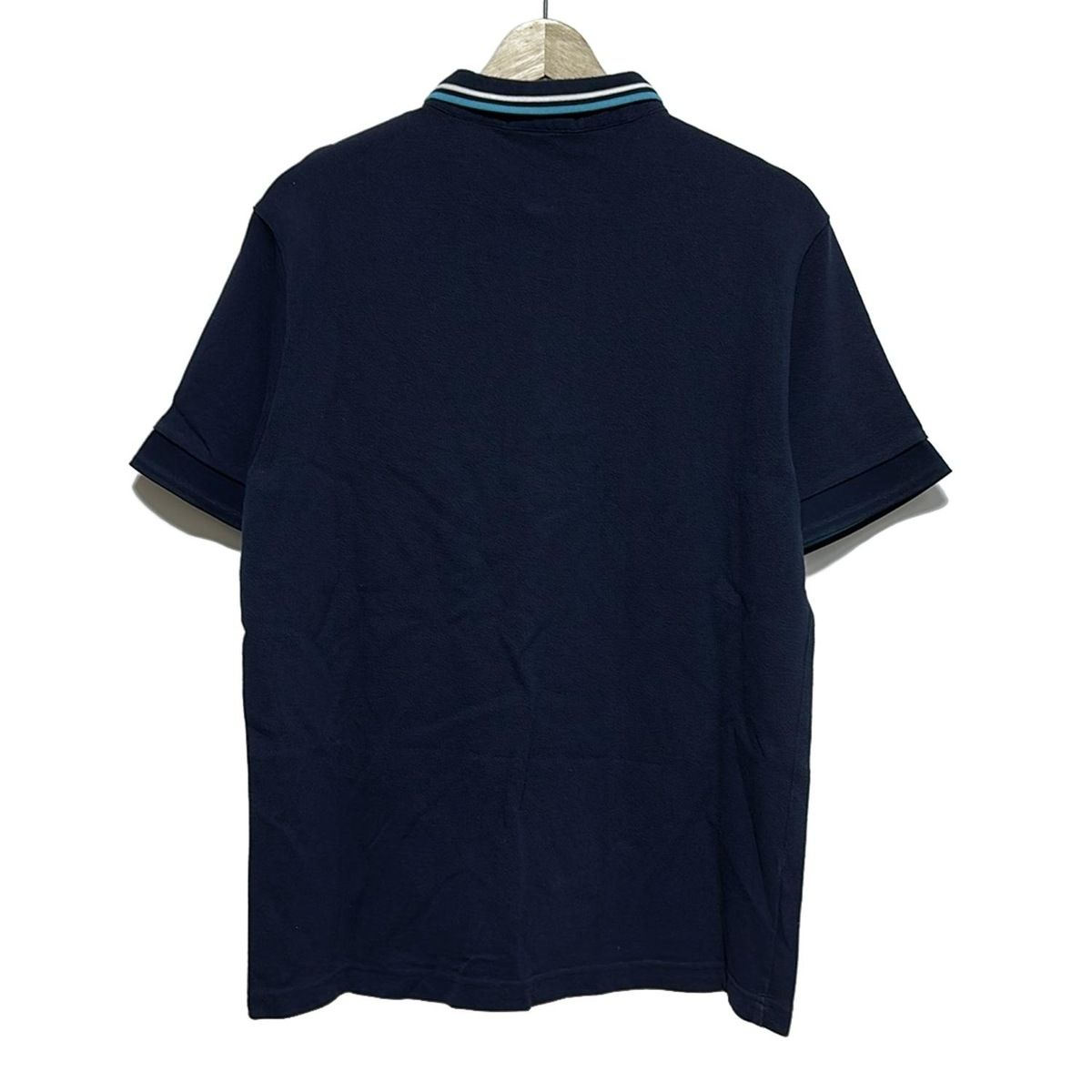 FRED PERRY ネイビー ポロシャツ M FRED PERRY(フレッドペリー) 半袖ポロシャツ サイズL メンズ