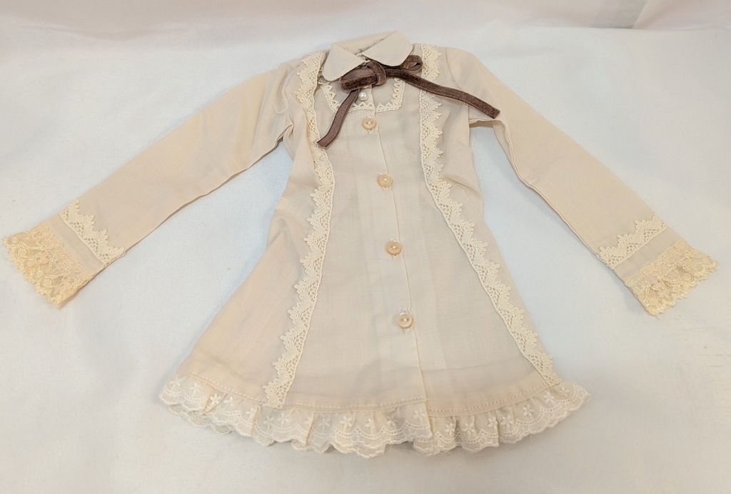 TOA Claris DDサイズ ドール衣装 ベロアジャケット クラシカルロリータワンピセット ブラウン ベージュ系