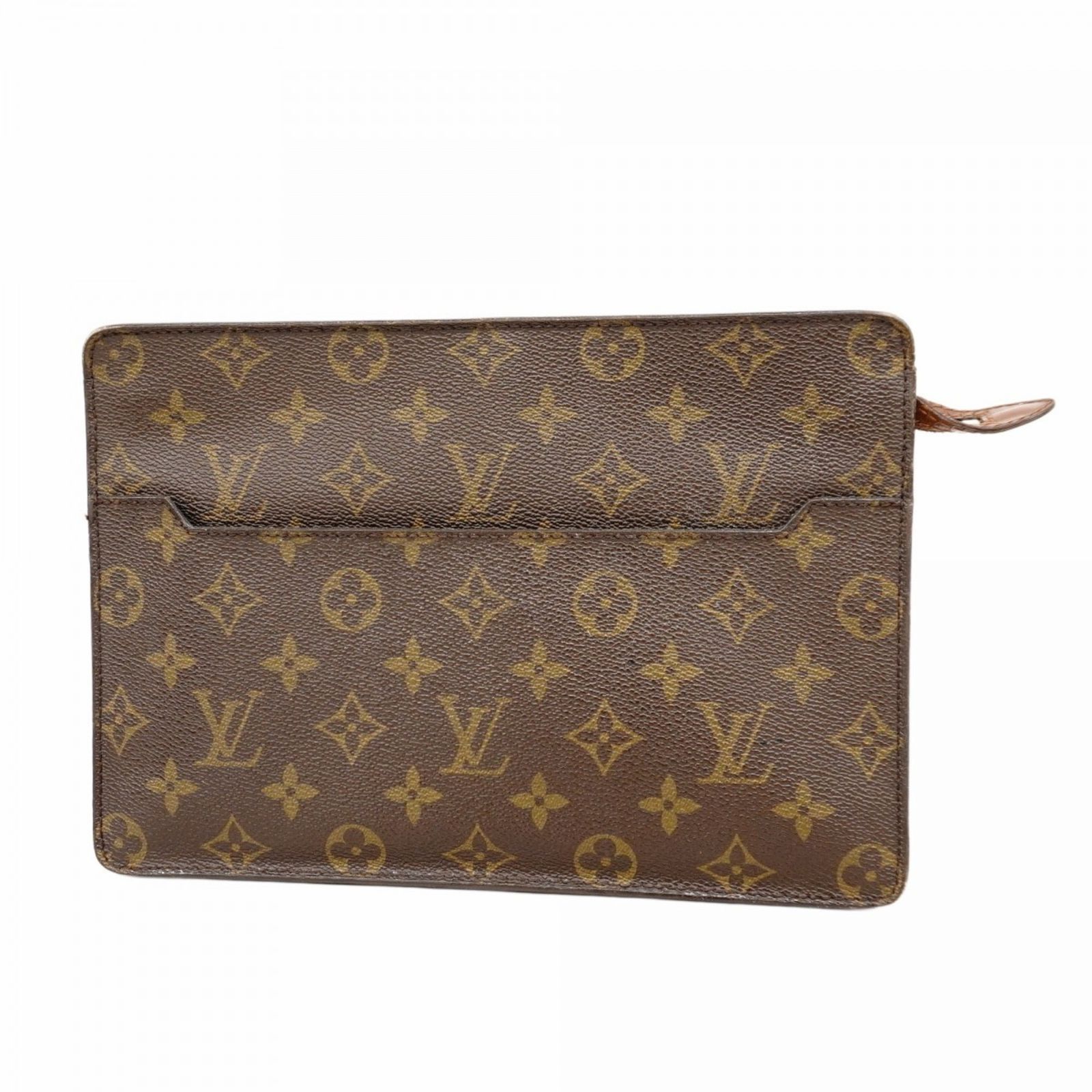 ※使用感あり　Louis Vuitton クラッチバッグ ブラウン モノグラム LV ルイ・ヴィトン クラッチバッグ セカンドバッグ メンズ