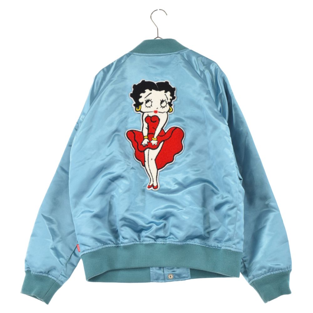 着丈65cmsupreme bettyboop satin club jacket 16ss