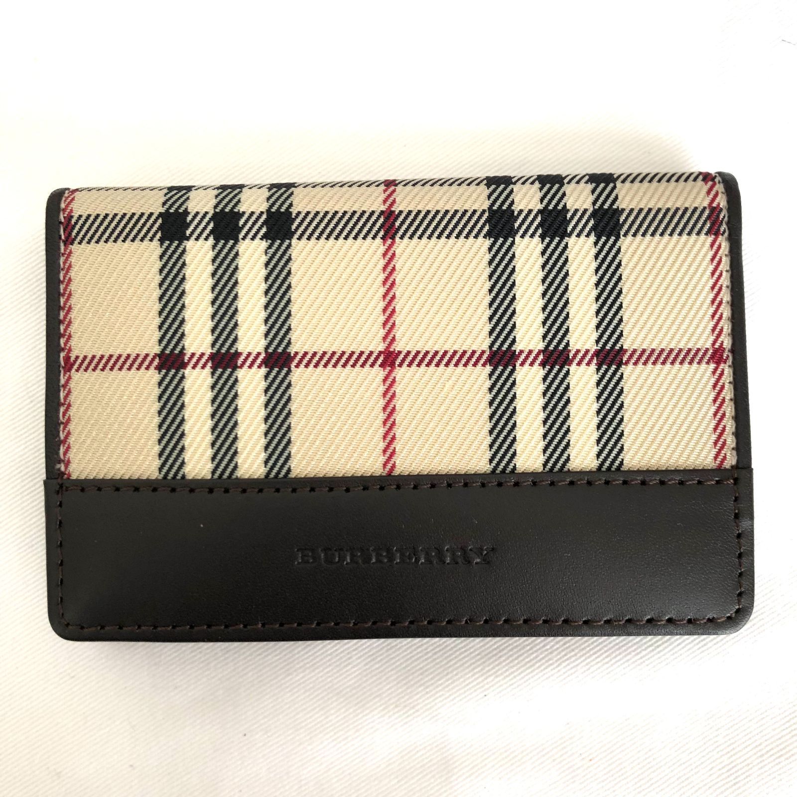 ⭐未使用⭐ＢＵＲＢＥＲＲＹ ノバチェック カードケース 名刺入れ 