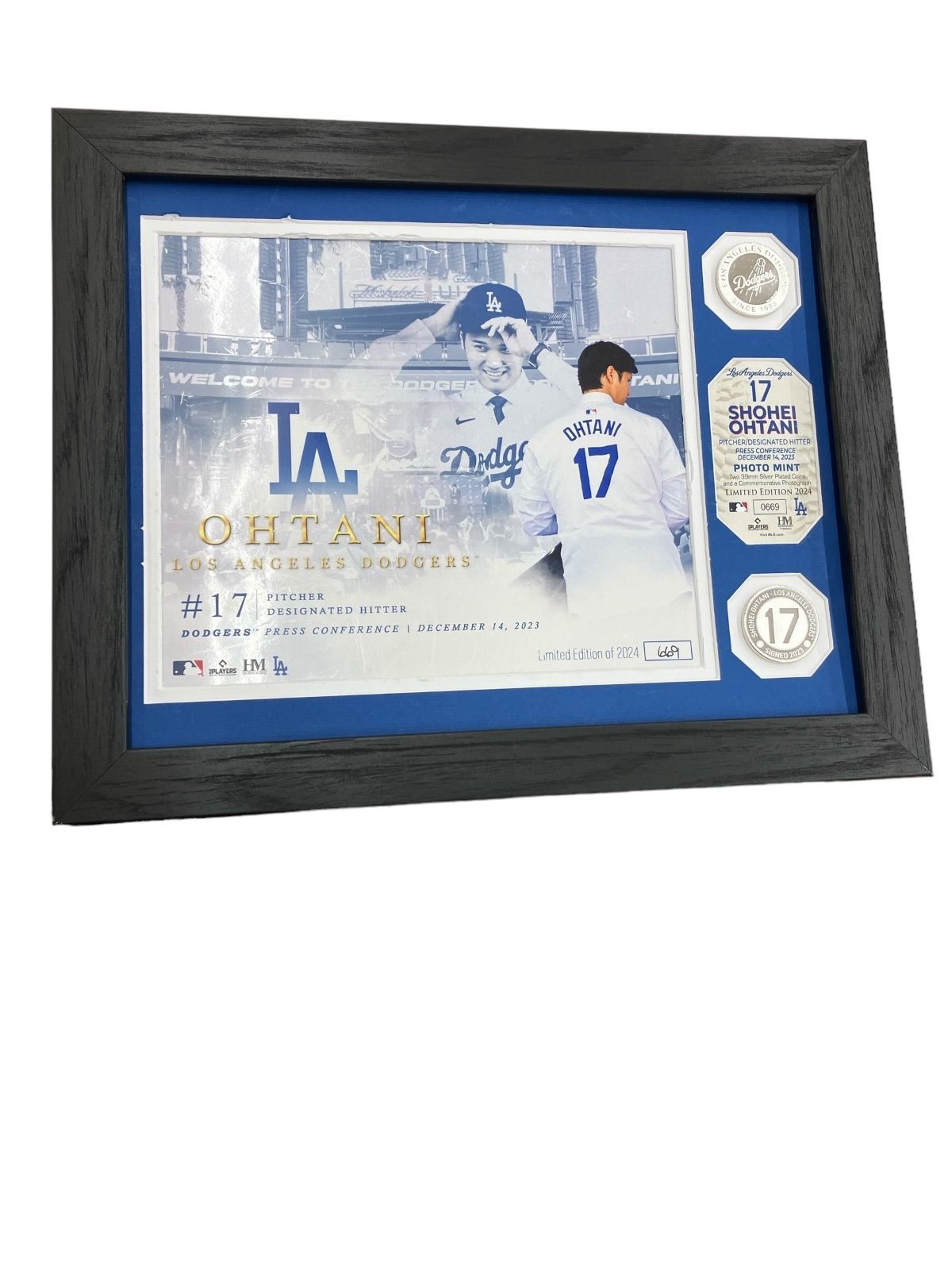 大谷翔平 移籍記念 ダブルフォトミント ドジャース MLB ドジャース 大谷翔平 2025公式戦 初勝利記念 ダブルコインフォト