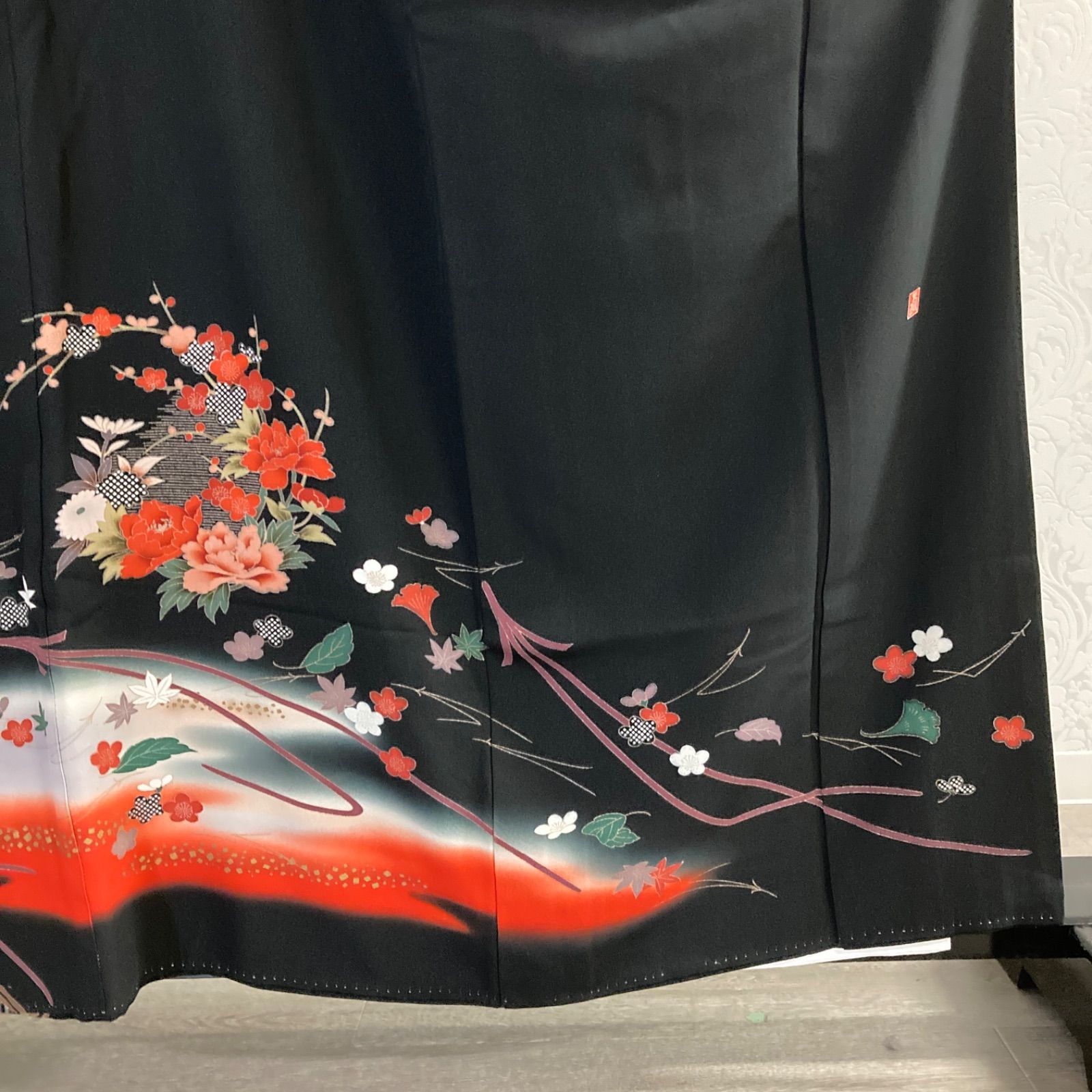正絹留袖　着物リメイクジャケット他　3点セット 0eda2769856d3a182f5eb15cc86cde