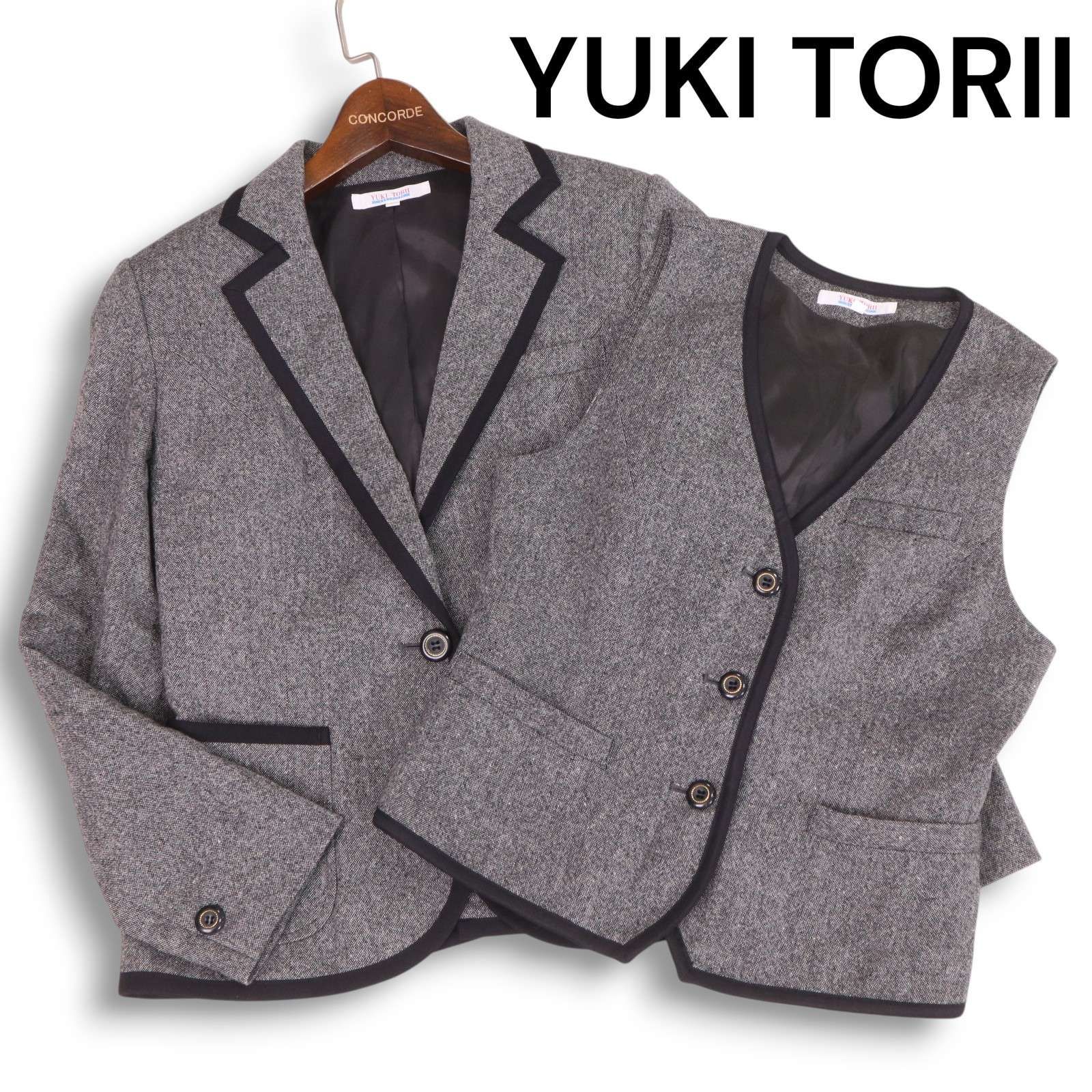 I4 YUKI TORII ユキトリイ ジャケット グレー 日本製 YUKI TORII