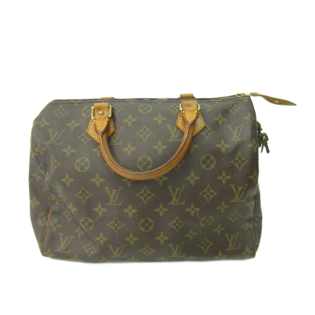 ルイヴィトン LOUIS VUITTON M41526 モノグラム スピーディ30 ハンドバッグ PVC コーティングキャンバス レザー AA