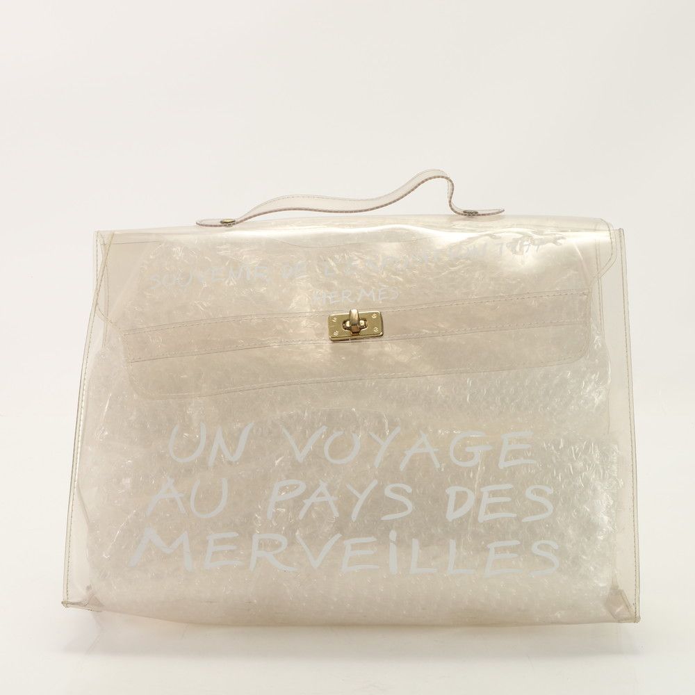 【希少】HERMES エルメス 1997 ビニールケリー ケリー クリアトート エルメス 1997年 限定 ビニールケリー PVC クリア ハンドバッグ トート