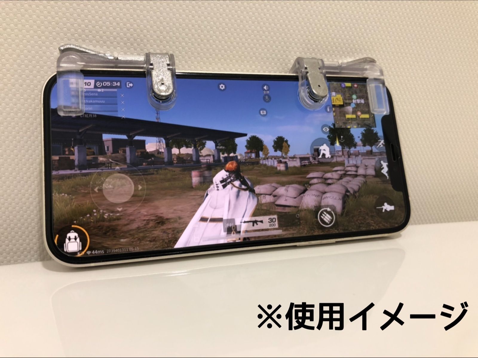 新品】荒野行動 PUBG スマホ コントローラー トリガー 射撃 ボタン