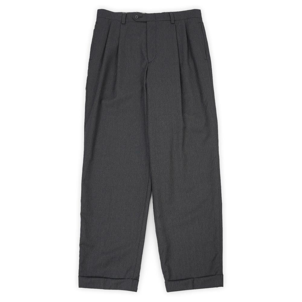 ペンドルトン PENDLETON 90s 90年代 2タック ウールパンツ MADE IN USA アメリカ製 珍品 ボードシャツ スラックス ヴィンテージ 古着 メンズ ズボン・パンツ チャコールグレー W34【中古】