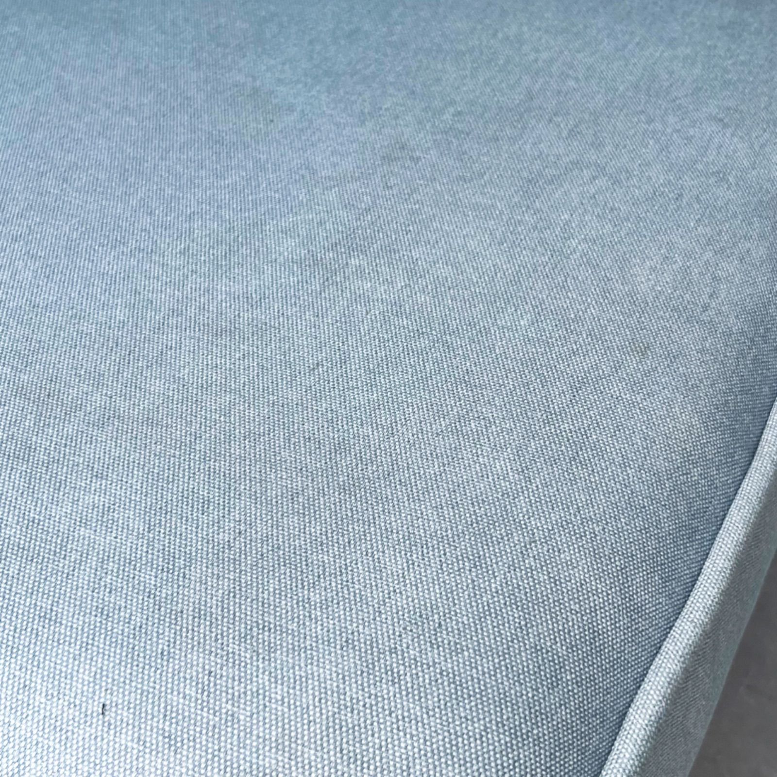 北欧風水色ファブリック3人掛けソファ