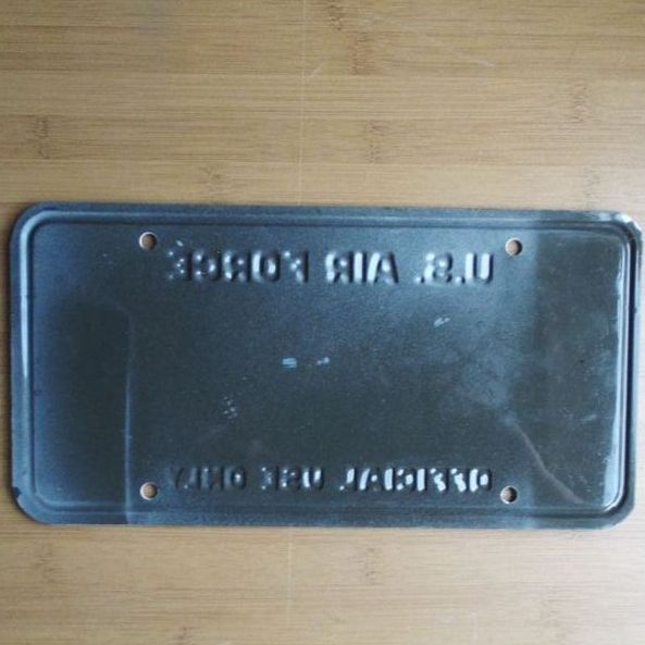 米空軍実物 軍用車両ナンバープレート