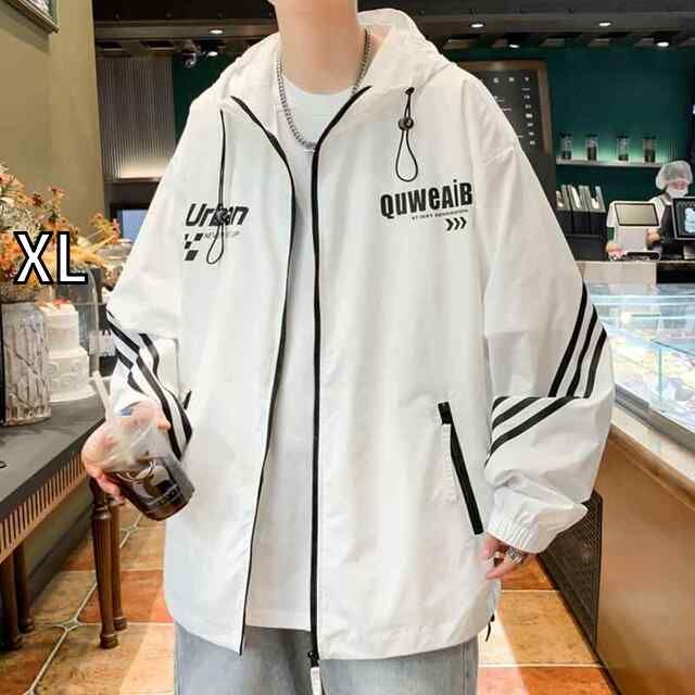 [XL]メンズ ファッション 服 男性用 オシャレ シンプル 大人 かっこいい 大きいサイズ ストリート 紳士服 夏 軽量 日焼け防止 服 アメリカン アウトドア カジュアル ジャケット 冷感 日焼け防