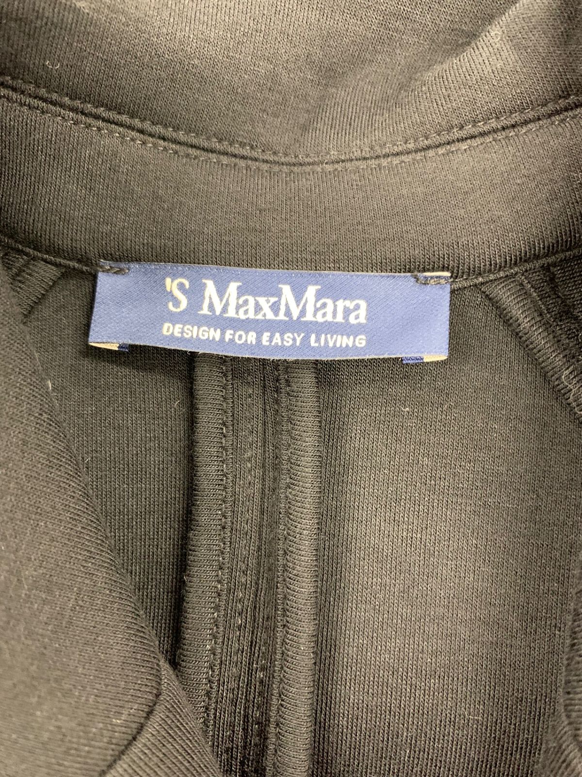 エスマックスマーラ 23990060133 コート XS ブラック ダンボールニット  