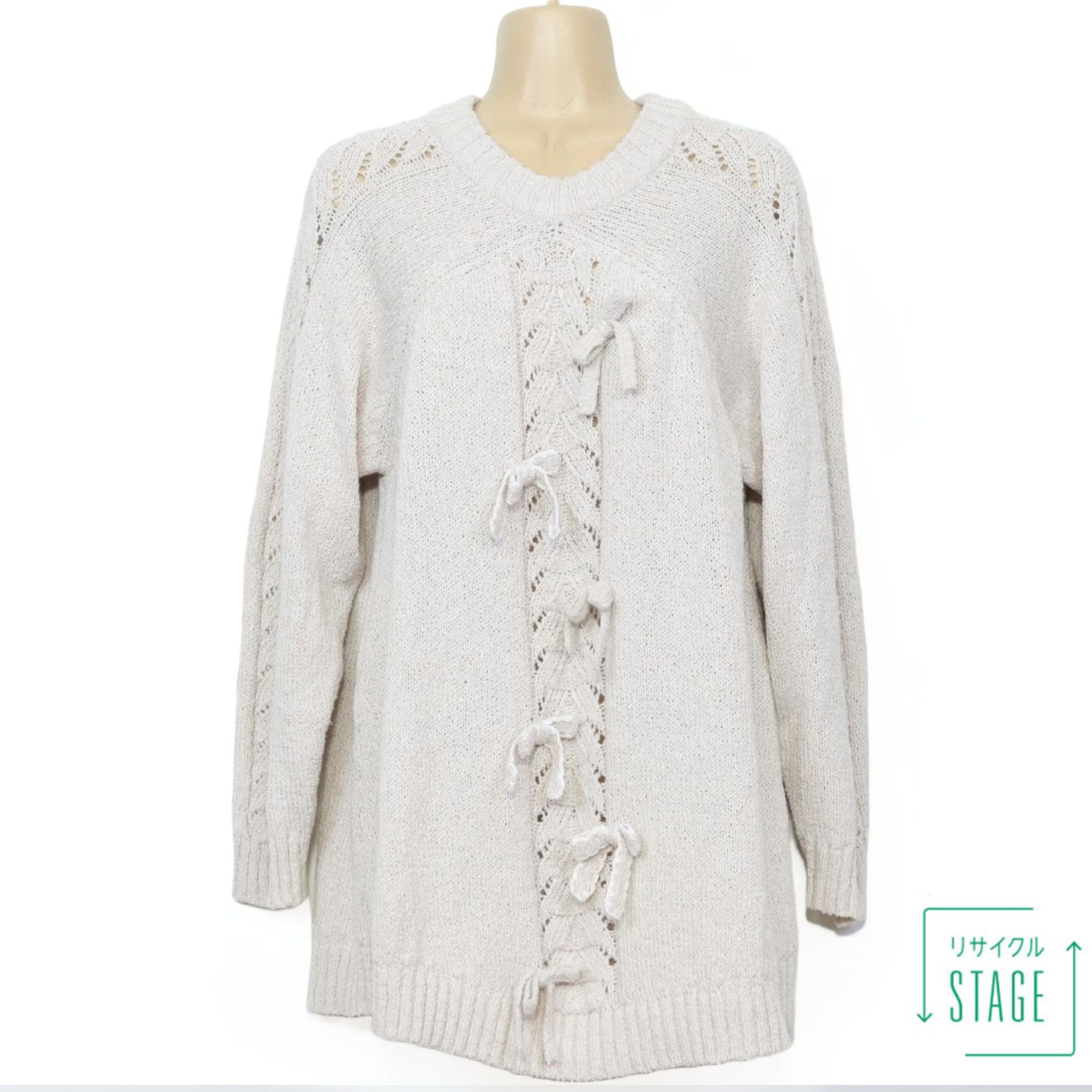 美品！】ピンクハウス☆可愛いリボンモチーフ♪リボン付きニット  