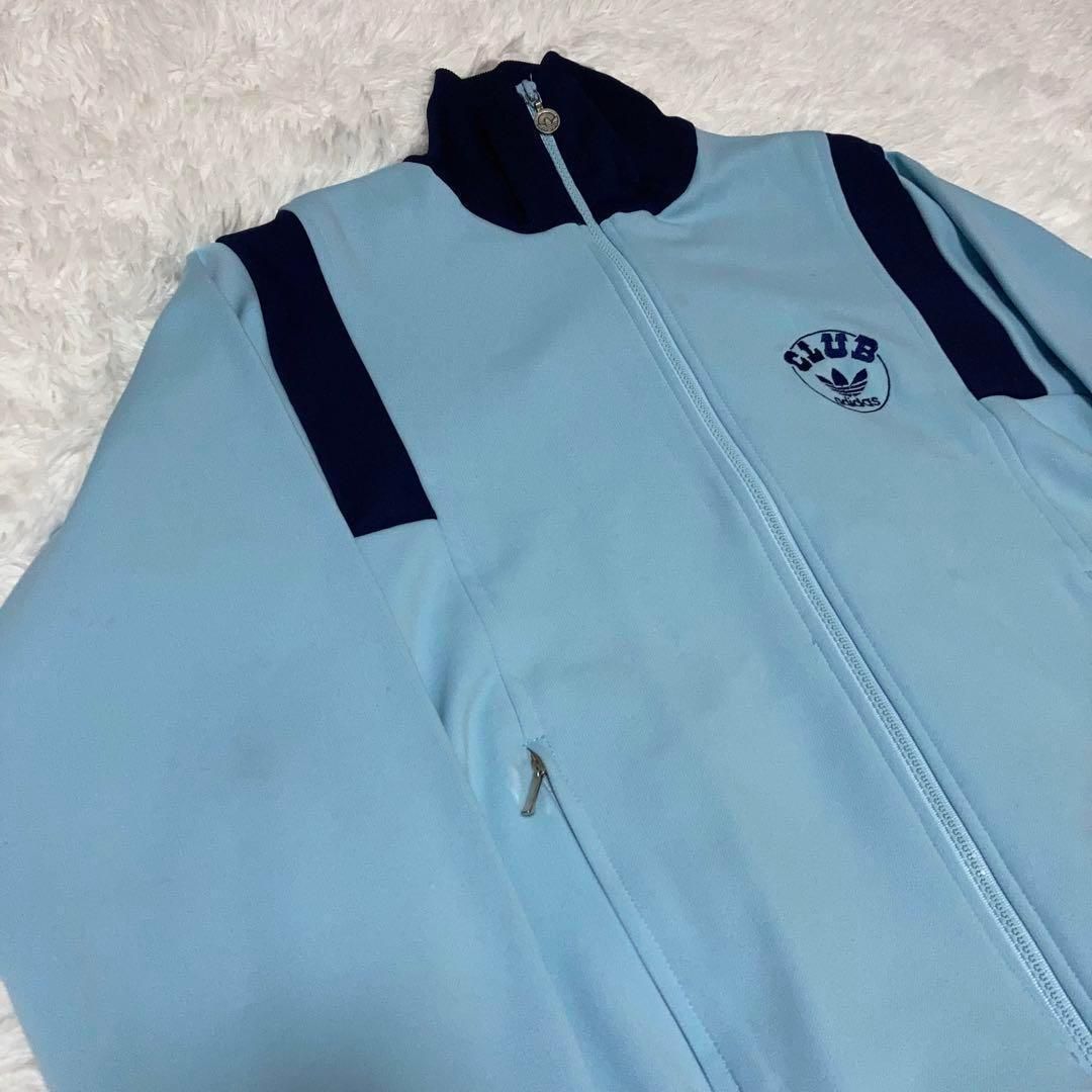 アディダス　クラブ　フランス　？　トラックジャケット 80s】クラブアディダス ジャージ トラックジャケット サイズ4