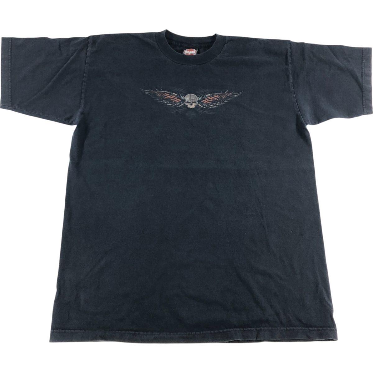 古着 00年代 ハーレーダビッドソン Harley-Davidson ドクロ柄 スカル柄 モーターサイクル バイクTシャツ メンズXL相当|eaa552487