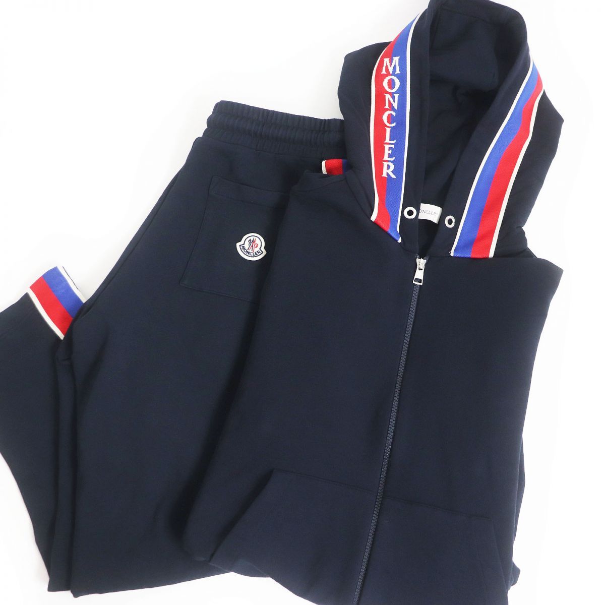 美品□2022年製 モンクレール MONCLER FELPA APERTA CON/PANTALON 
