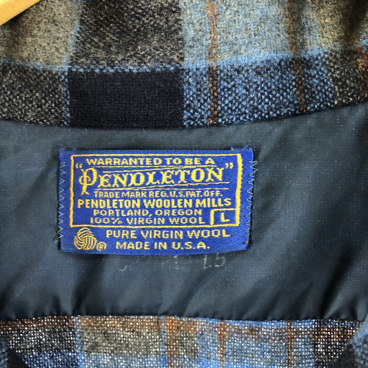 70年代 ペンドルトン PENDLETON チェック柄 オープンカラー ボード