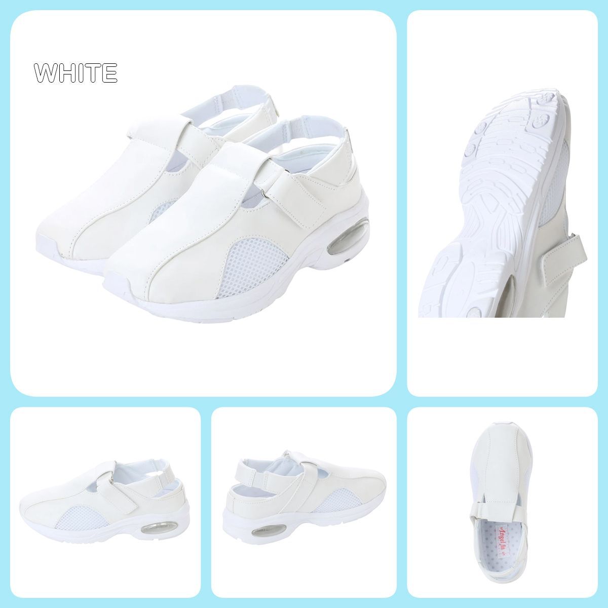 ☆アウトレット☆【16546_WHITE】レディース ナースサンダル ナース 
