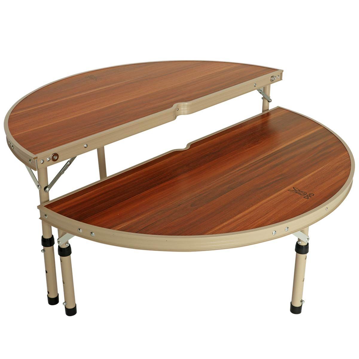 フラットバーナー テーブル オルテガ（ウォルナット×ラスティック