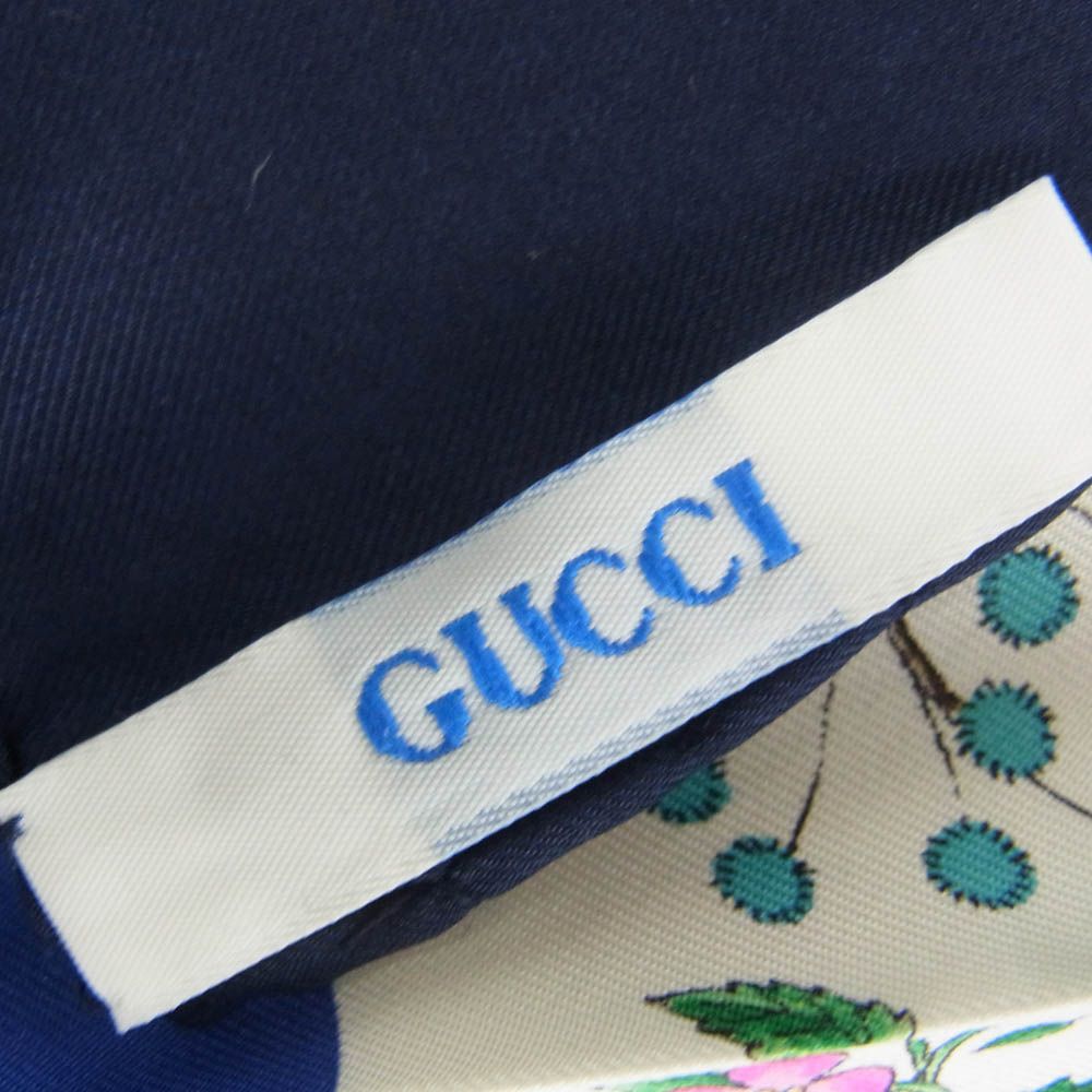 GUCCI グッチ シルク100% フラワー フローラル 花柄 スカーフ