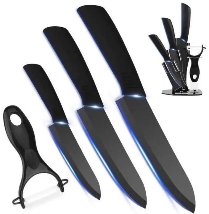 ❤5点セットでお買い得❣超高密度ジルコニアナノセラミック製♪❤セラミック包丁 ❤5点セットでお買い得❣超高密度ジルコニアナノセラミック製