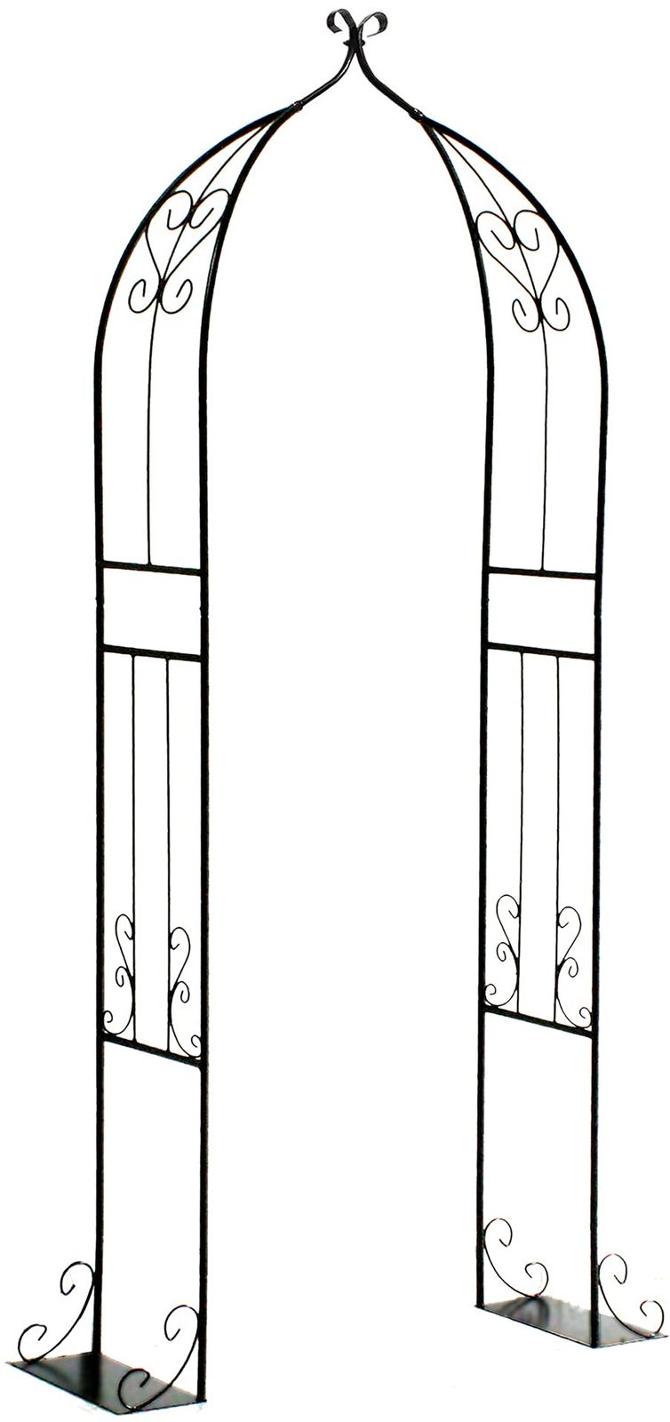 STF-W1100-DBZ ダークブロンズ フルアーチ スタンドフェンス アイアン ガーデンガーデン