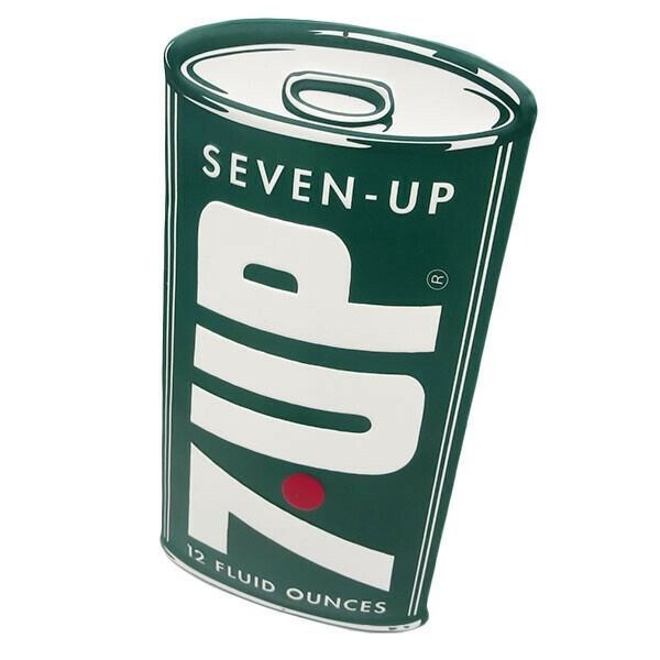 アメリカン エンボス メタルサイン 7UP CAN セブンアップ アメリカン