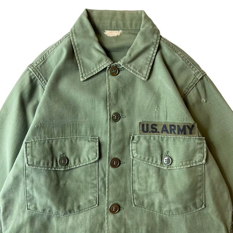 60's US ARMY OG107 ユーティリティシャツ シャツ袖2nd 美品