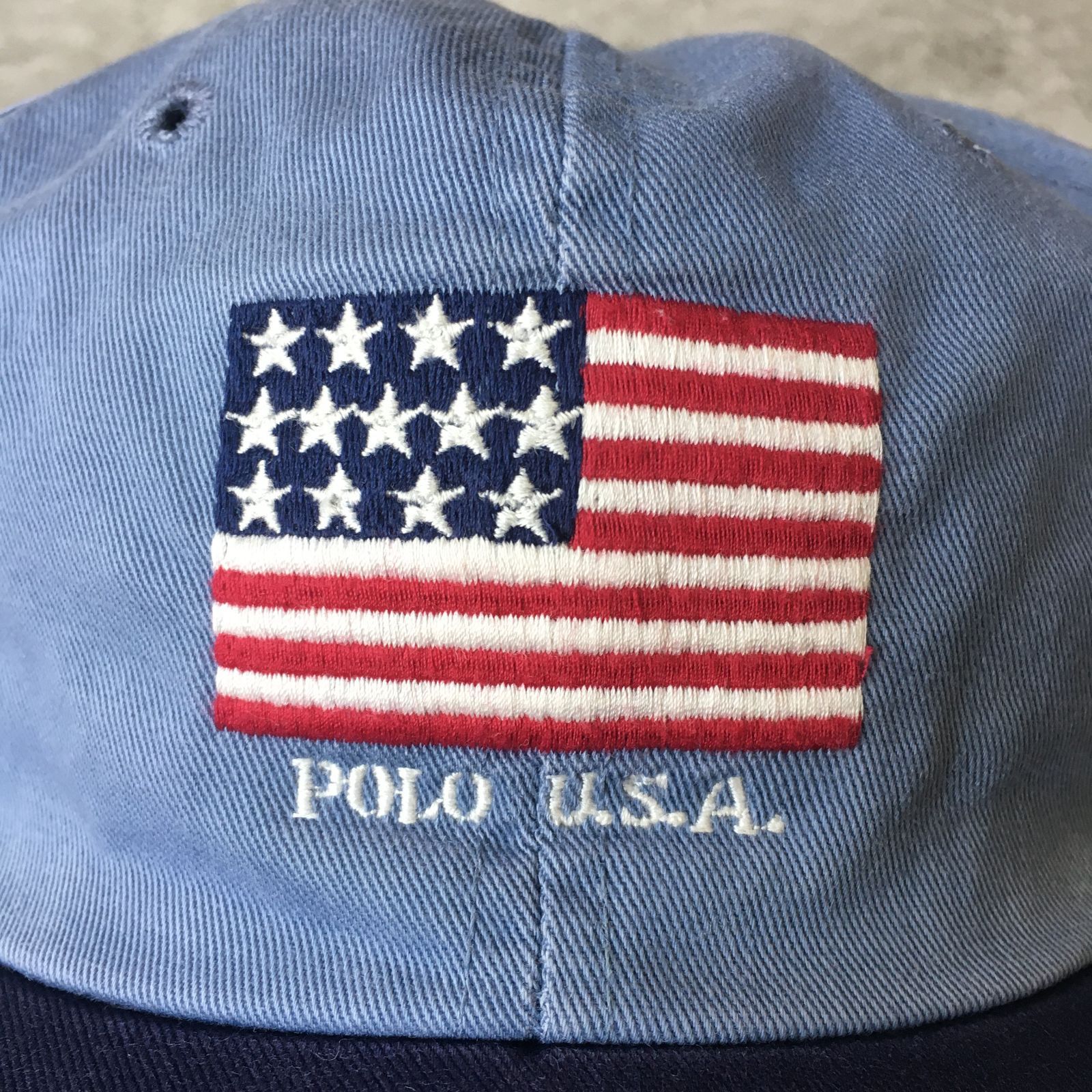 90s USA製 Polo by Ralph Lauren POLO U.S.A 6Panel Cap ポロ USA 